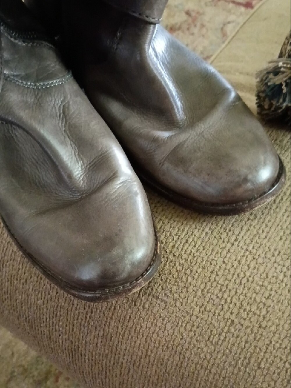*PRICE DROP* Classic Women's Tall Riding Boots - Olive Brown - Picture 5 of 6